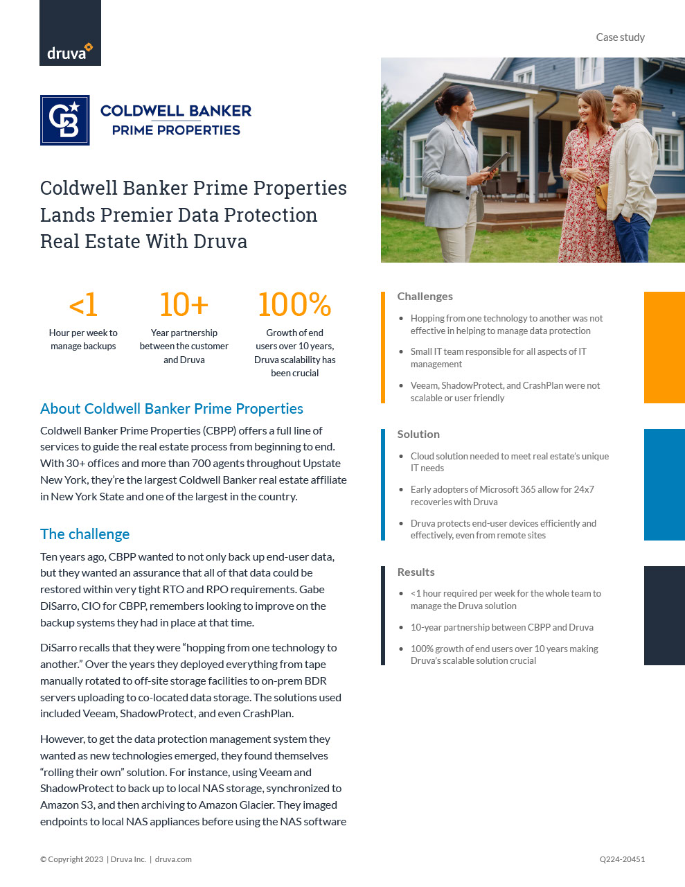 Coldwell Banker Prime Properties Lands Premier Data Protection Real Estate With Druva