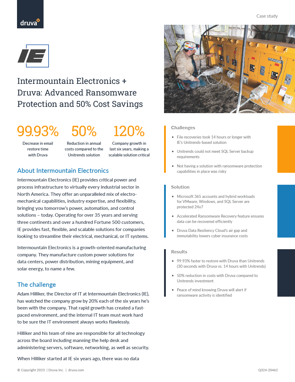 Intermountain Electronics + Druva: Advanced Ransomware Protection and 50% Cost Savings