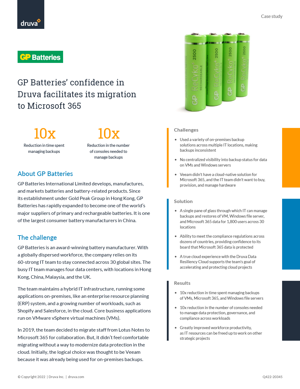 GP Batteries’ confidence in Druva facilitates its migration to Microsoft 365