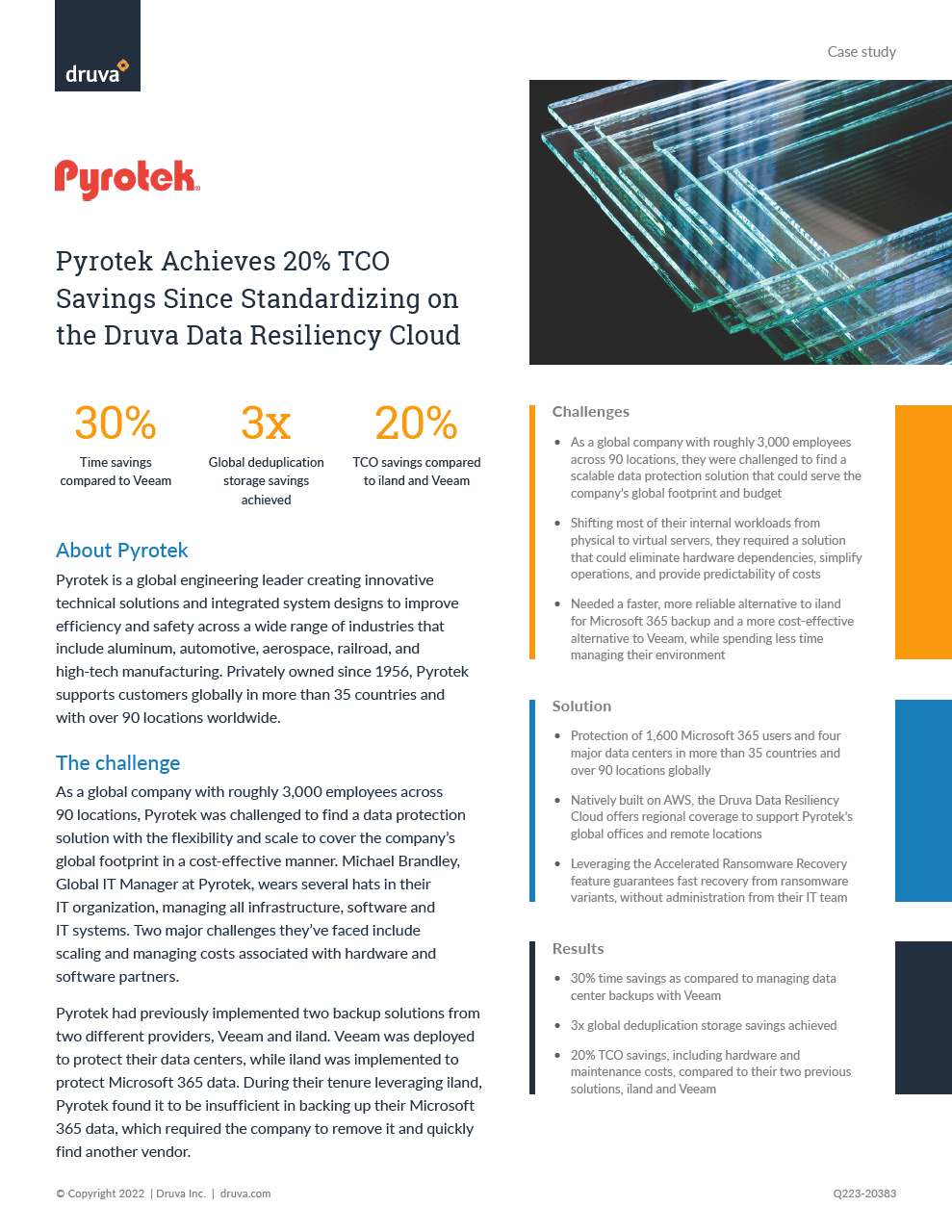 Pyrotek Achieves 20% TCO Savings Since Standardizing on the Druva Data Resiliency Cloud