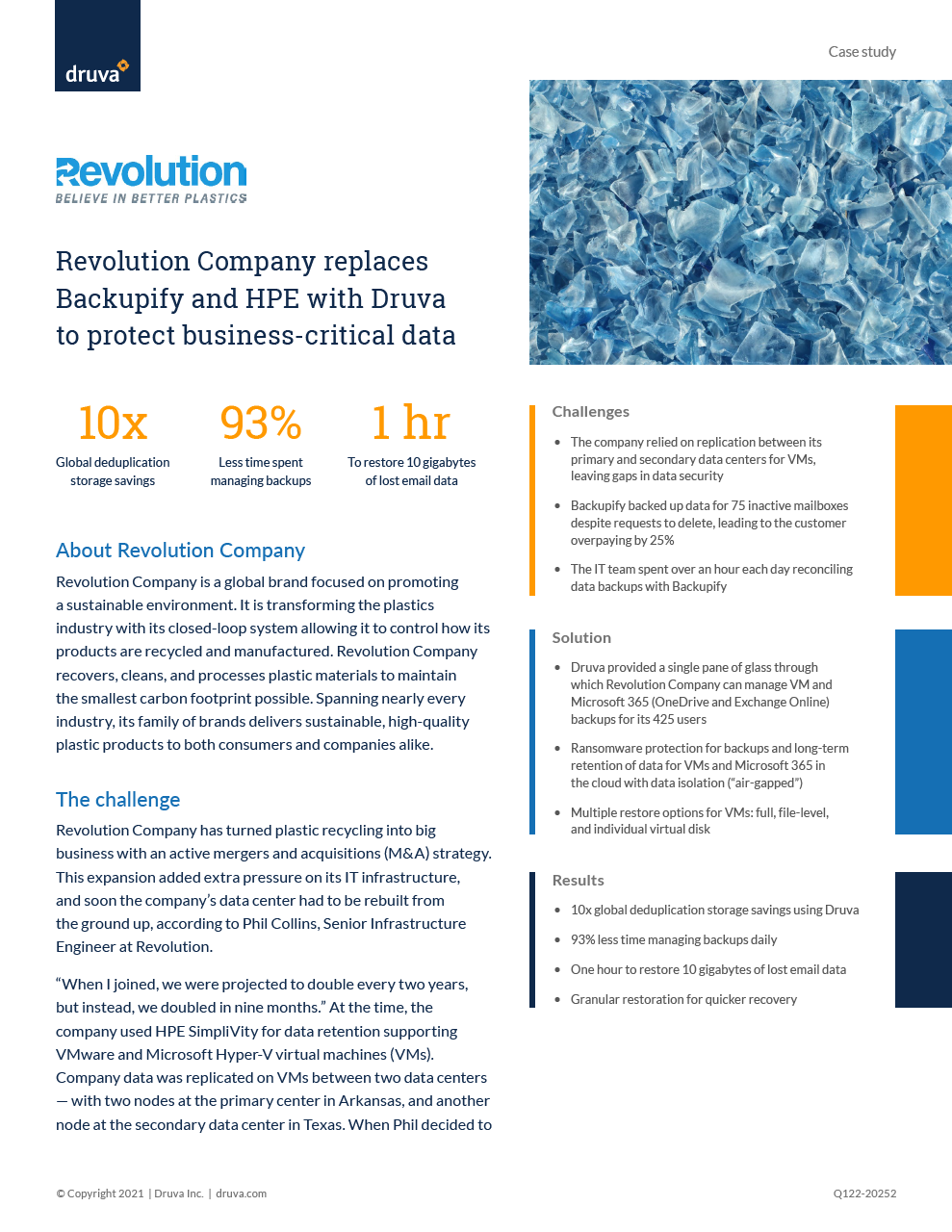 Revolution Company replaces Backupify and HPE with Druva to protect business-critical data