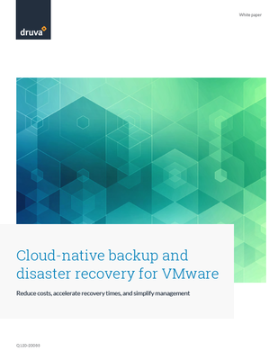 Cloud-native backup and disaster recovery for VMware