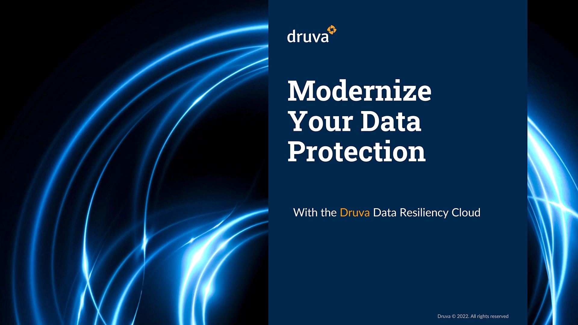 Modernize your Data Protection with the Druva