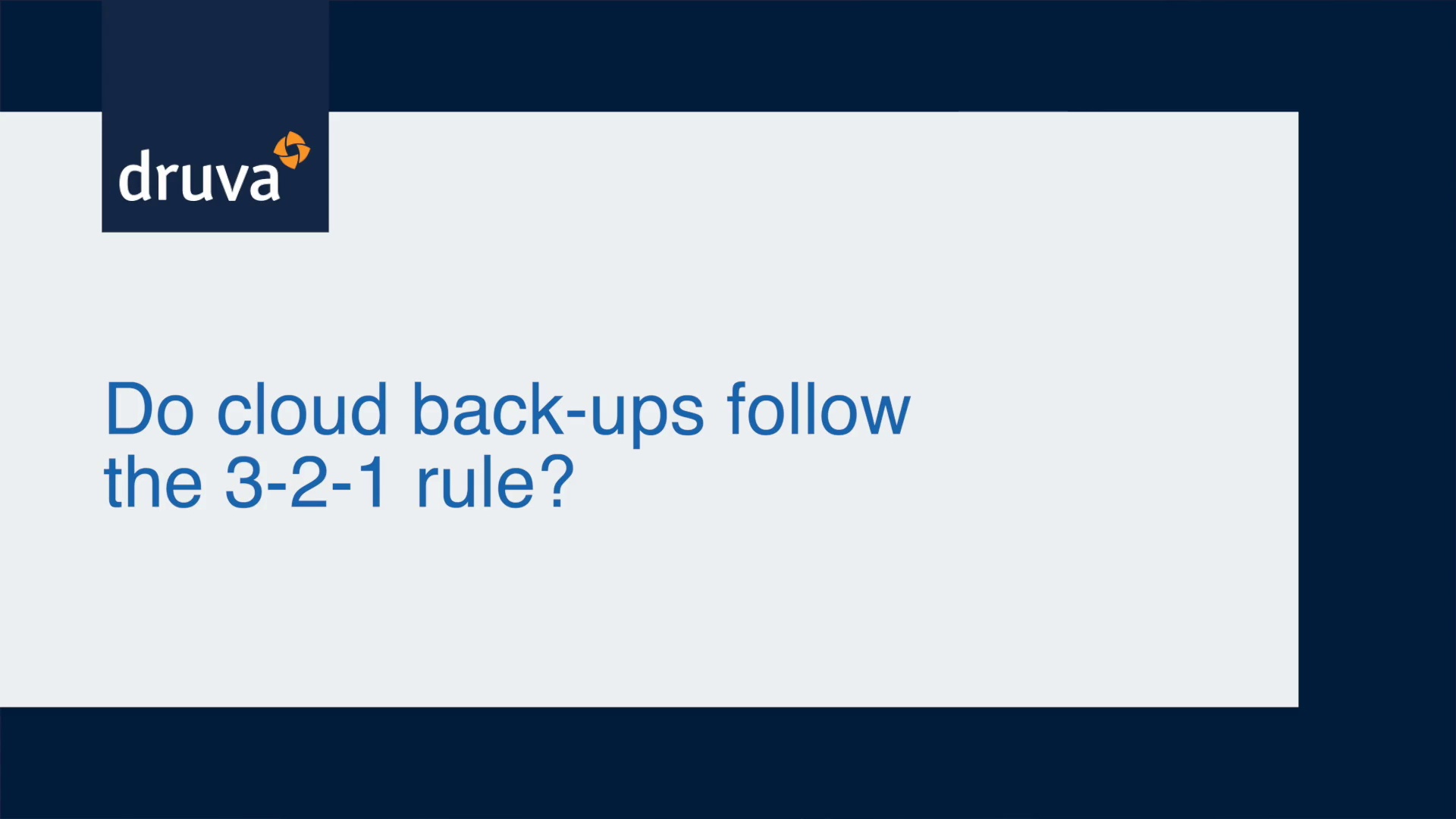 Does the 3-2-1 rule apply to cloud backups?